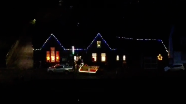 Colmonell Village Hall and Santa’s sleigh